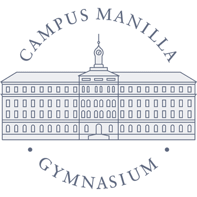 Manilla Gymnasium blå logo